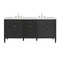 James Martin Vanities 72'' Double Vanity, Carbon Oak w/ 3 CM White Zeus Quartz Top 485-V72-CBO-3WZ - alternate 1